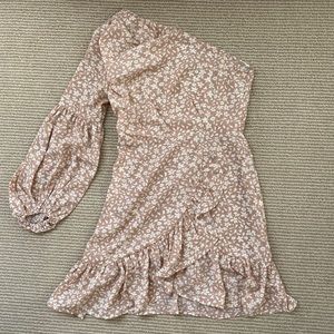 Floral One Sleeve Dress